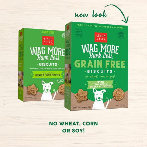 Wag More Bark Less Crunchy Grain Free Chicken Sweet Potato Dog Treats 14oz - Poudre Pet & Feed Supply 4